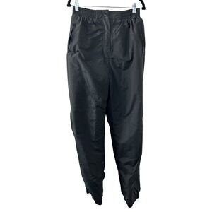 Edelweiss Nylon‎ Insulated Ski Pants 14 Black High Waisted Gorpcore Winter Retro